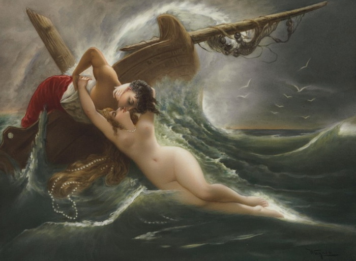 Kiss Of The Wave by Gustave Wertheimer